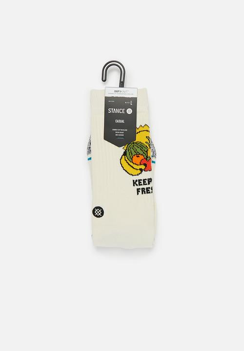 Stance Socks - Keep it fresh socks - cream