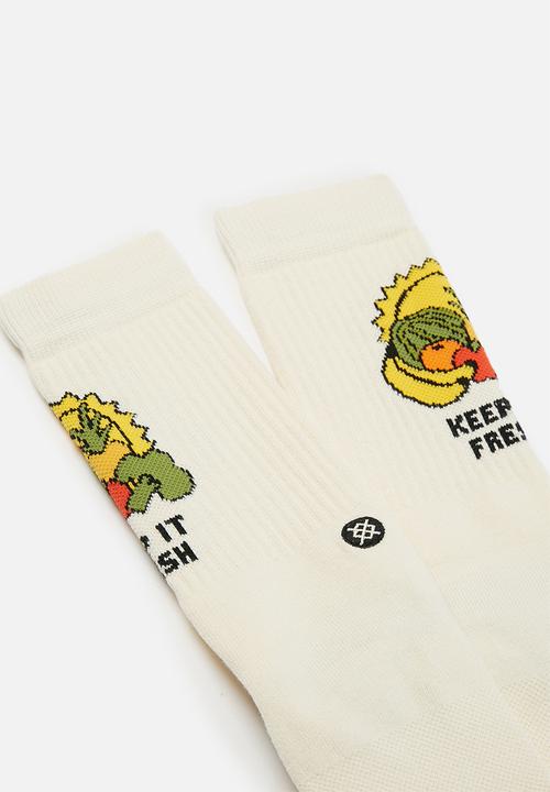 Stance Socks - Keep it fresh socks - cream