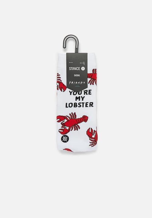 Stance Socks - Youre my lobster socks - white