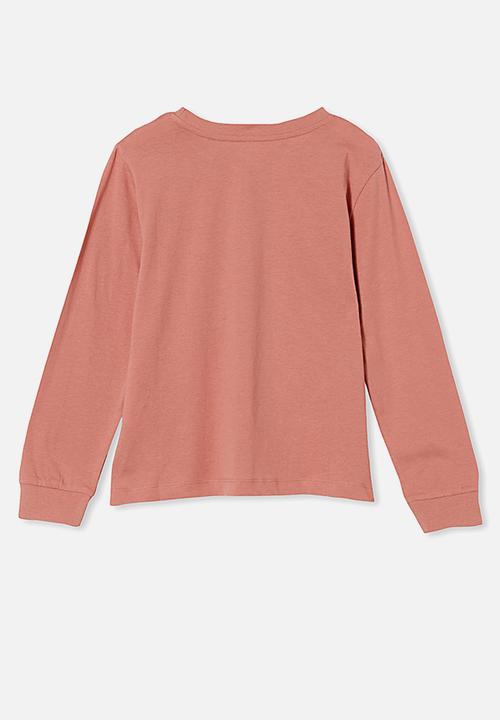 Free by Cotton On - Girls classic long sleeve tee - pink