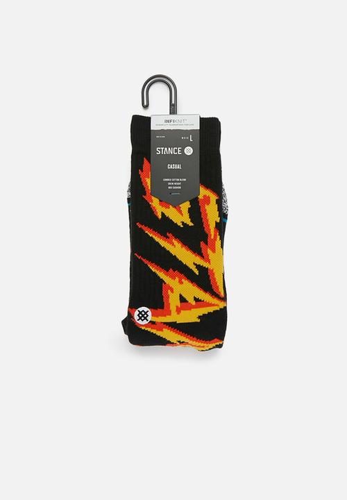 Stance Socks - Electrified socks - black