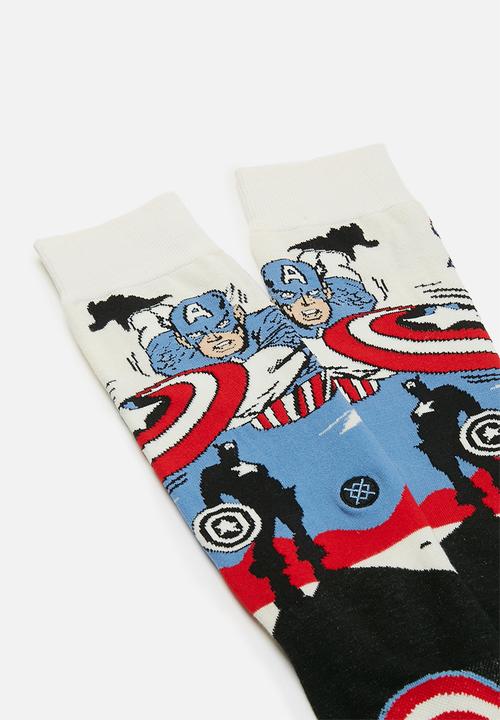 Stance Socks - Captain America marquee socks - multi 