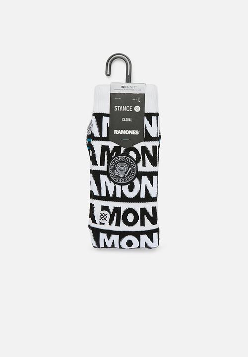Stance Socks - Stance the ramones - black & white 