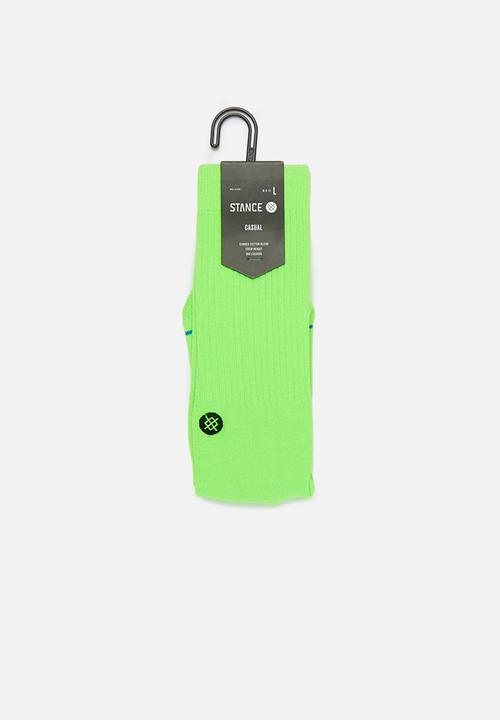 Stance Socks - Stance icon florescent - neon green