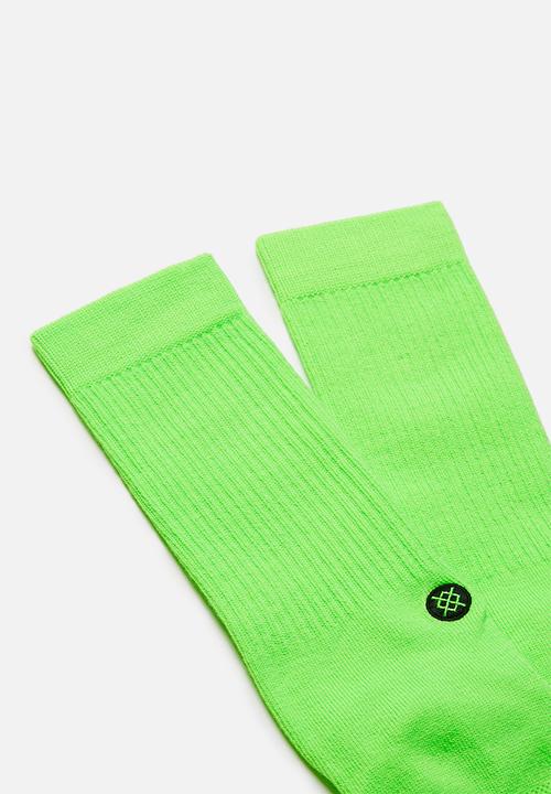 Stance Socks - Stance icon florescent - neon green