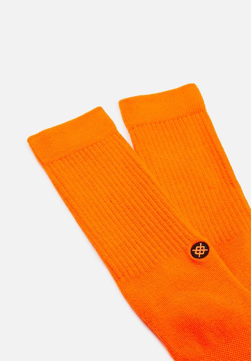 Stance Socks - Stance icon florescent - orange