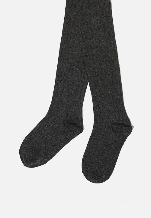 Cotton On - Ribbed solid tight - charcoal