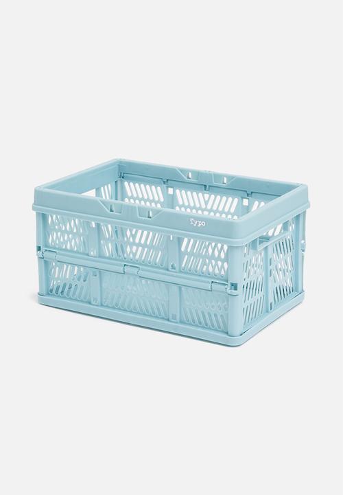 Typo - Small foldable storage - denim blue
