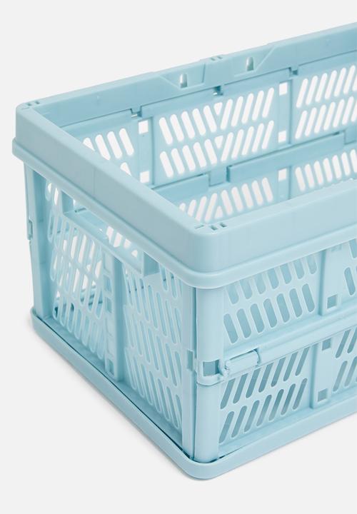 Typo - Small foldable storage - denim blue
