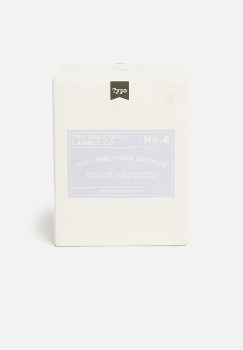 Typo - Relatable quote candle - pale lilac