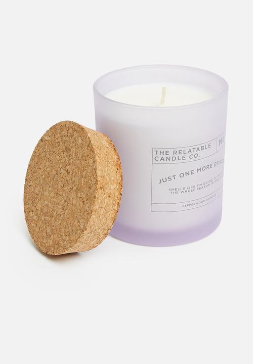 Typo - Relatable quote candle - pale lilac