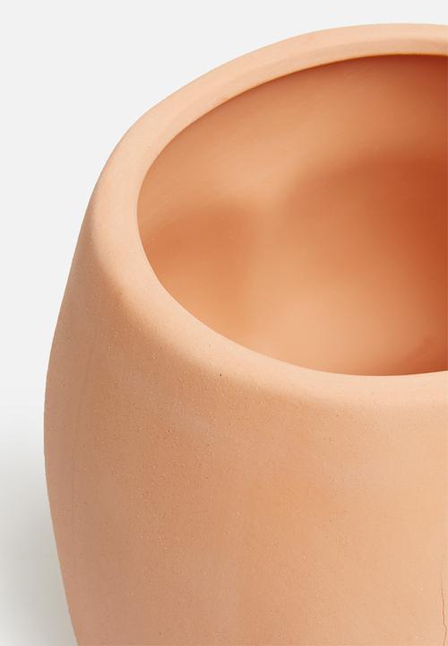 Typo - Midi shaped planter-terracotta butt!