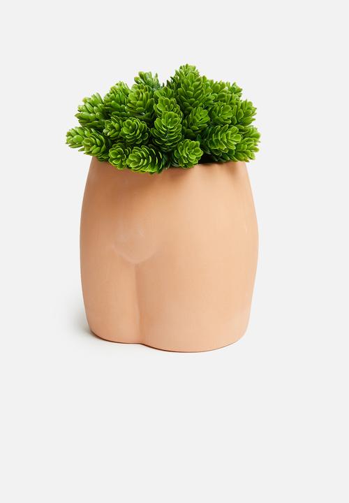 Typo - Midi shaped planter-terracotta butt!