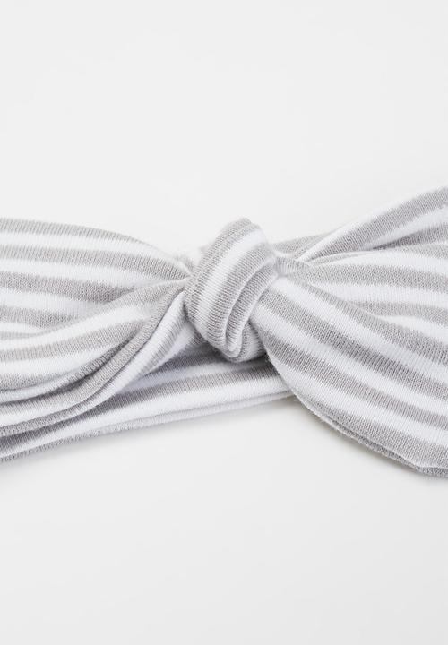 Little Lumps - Headband - grey & white 