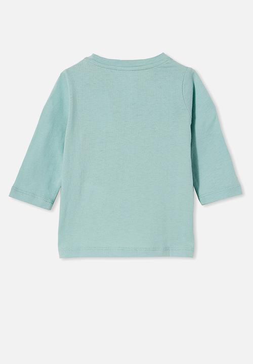 Cotton On - Jamie long sleeve tee - duck egg