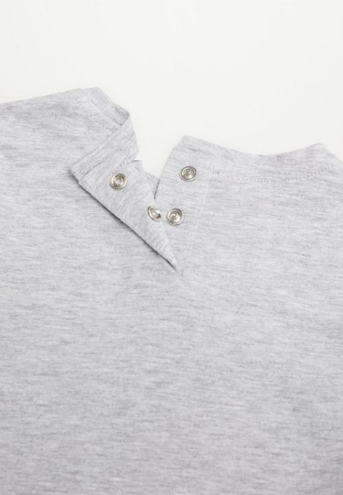 MANGO - Roar long sleeve tee - grey