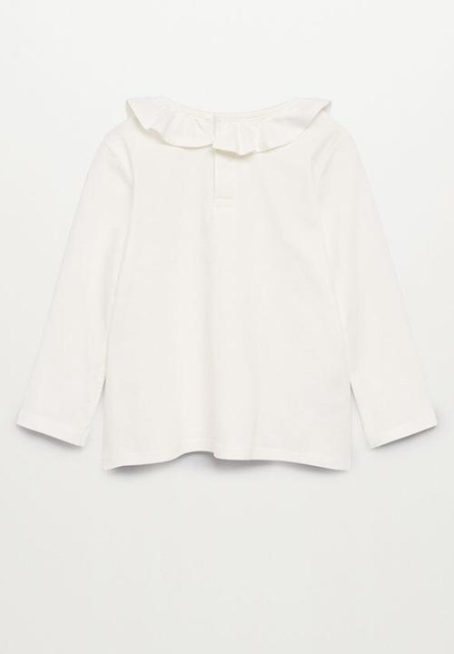 MANGO - Mini8 long sleeve tee - white