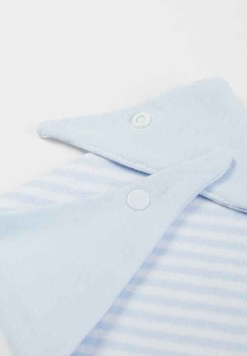Little Lumps - Bib bandanna - blue & white 