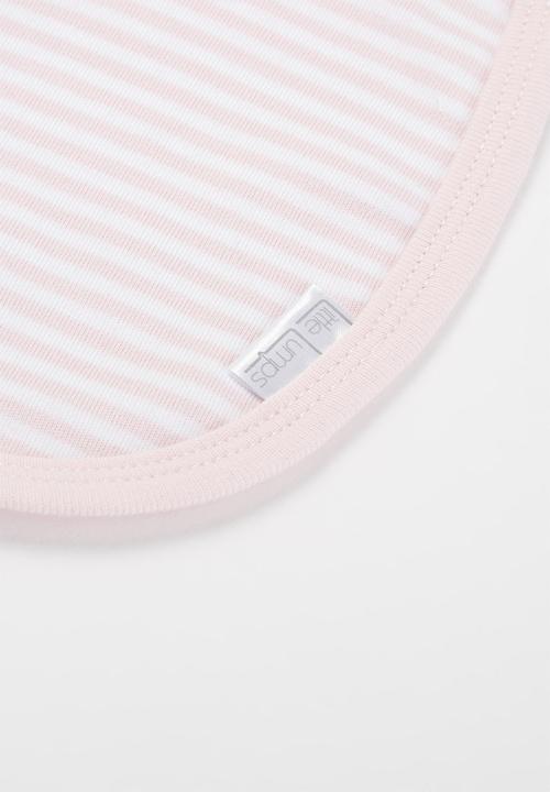 Little Lumps - Bib one size - pink & White 