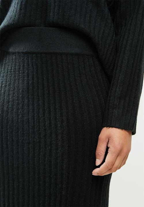 Brave Soul - Skirt & top set - black