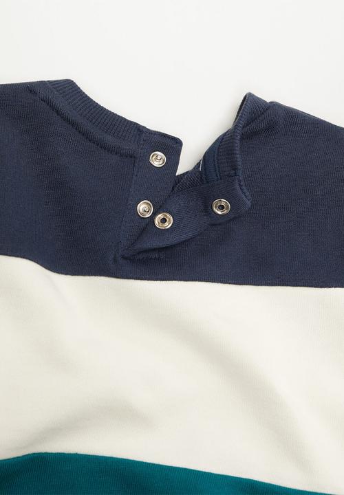 MANGO - Block3 sweatshirt - navy 