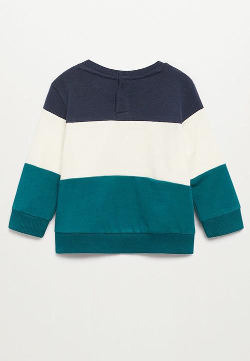 MANGO - Block3 sweatshirt - navy 