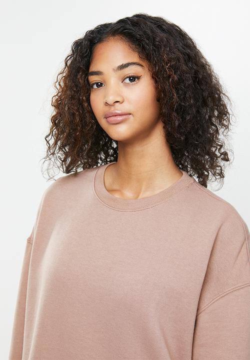Factorie - Oversized crew neck sweater - dusty pink