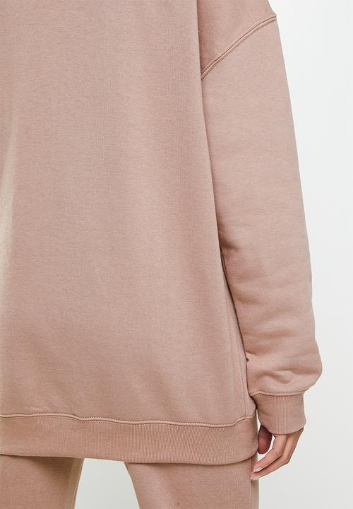 Factorie - Oversized crew neck sweater - dusty pink