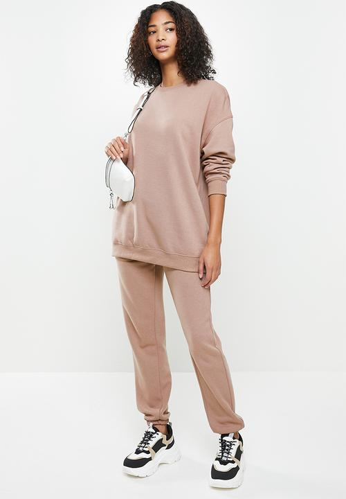 Factorie - Oversized crew neck sweater - dusty pink