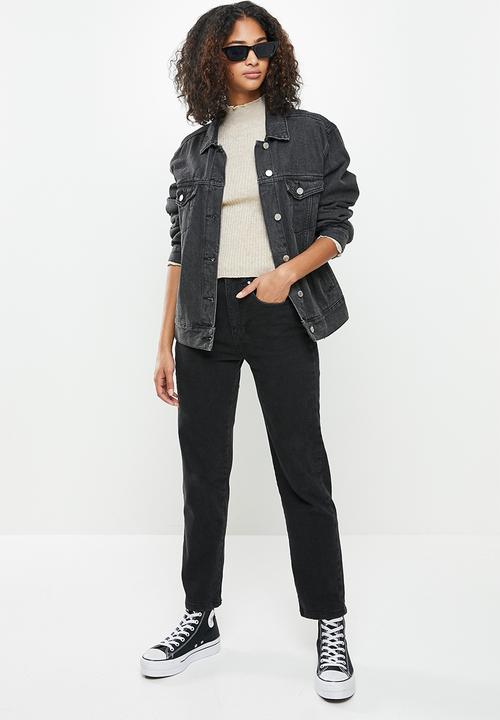 Cotton On - Straight stretch jean - black