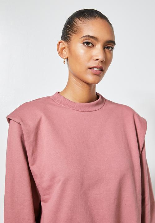 Superbalist - Shoulder pad sweat - dusty pink