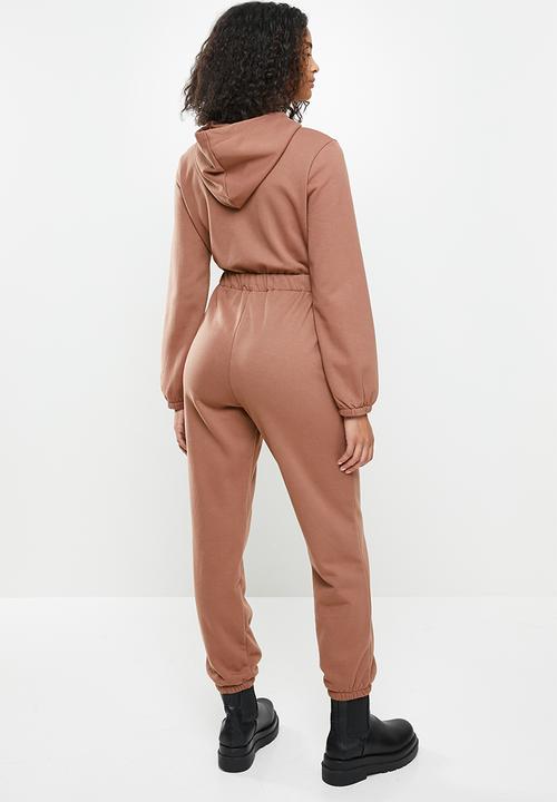 Blake - Brushed fleece jumpsuit - dusty pink