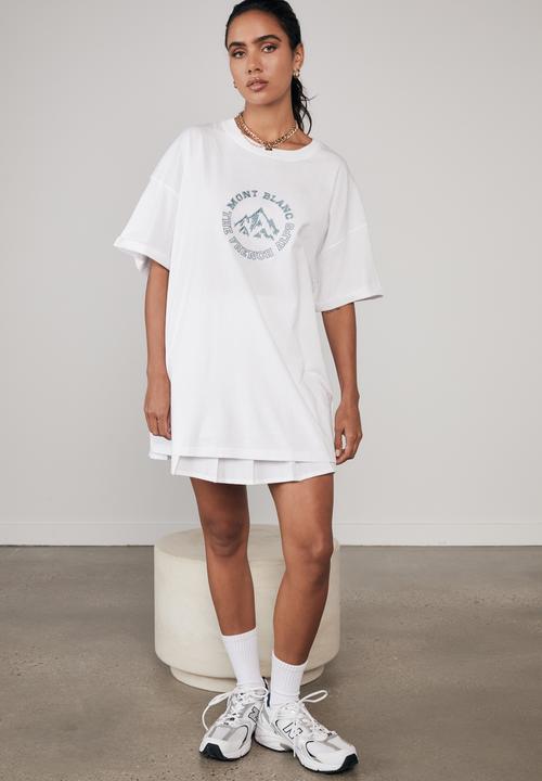 Factorie - Oversized graphic T-shirt - white