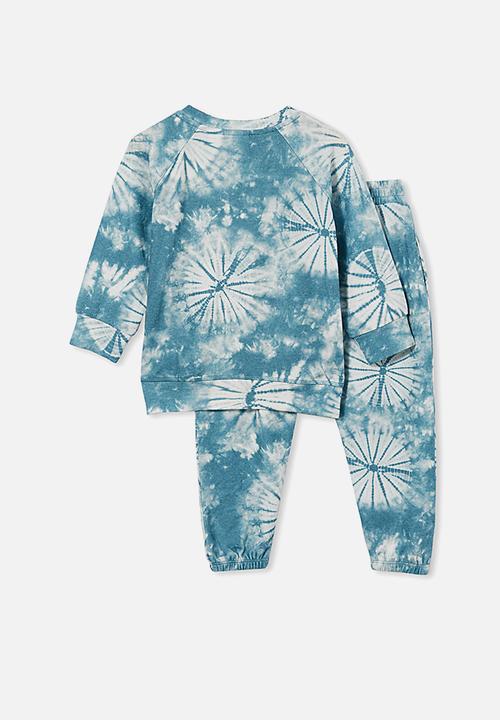 Cotton On - Marcus long sleeve lounge set - teal 