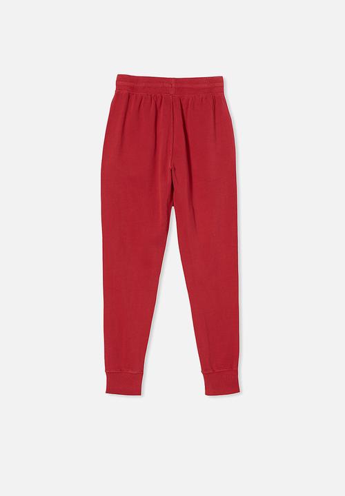 Free by Cotton On - Girls trackie - red
