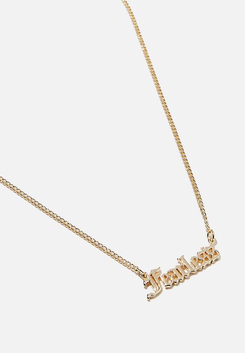Rubi - Keepsake pendant necklace - fearless gold