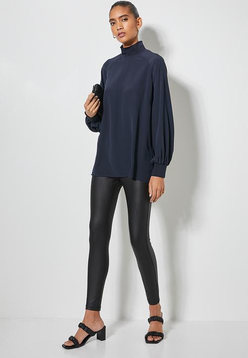 Superbalist - Combo fabric longline shell - ink