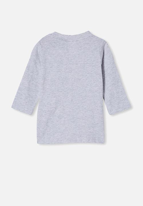 Cotton On - Jamie long sleeve tee - light grey 