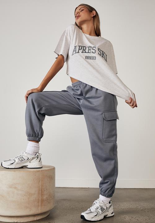 Factorie - Super relaxed graphic tee - silver marle
