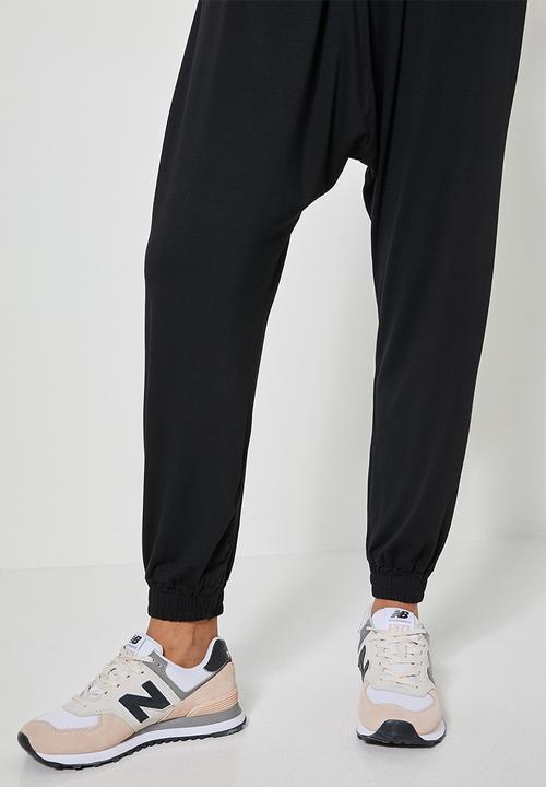 Superbalist - Drop crotch knit jogger - black