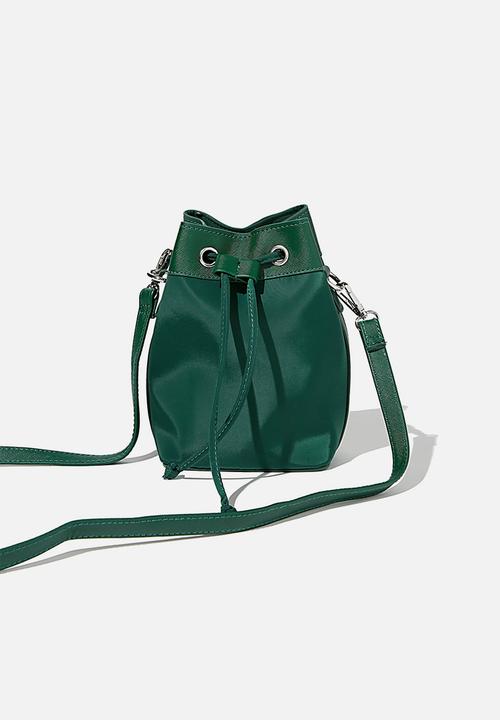 Rubi - Nylon bucket bag - heritage green