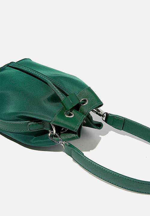 Rubi - Nylon bucket bag - heritage green