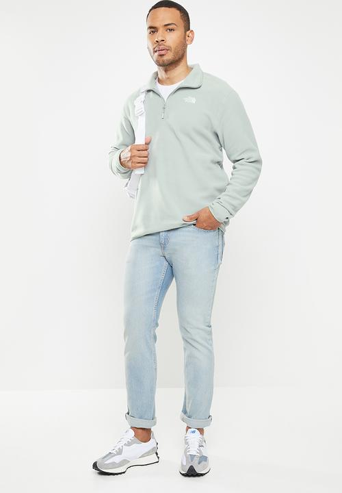 The North Face - 100 glacier 1/4 zip jacket - grey