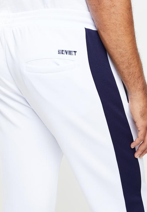 SOVIET - Mahony fashion track pants - white