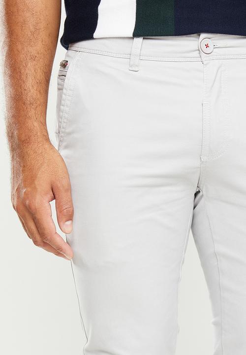 SOVIET - Alfa slim leg fashion chino - grey