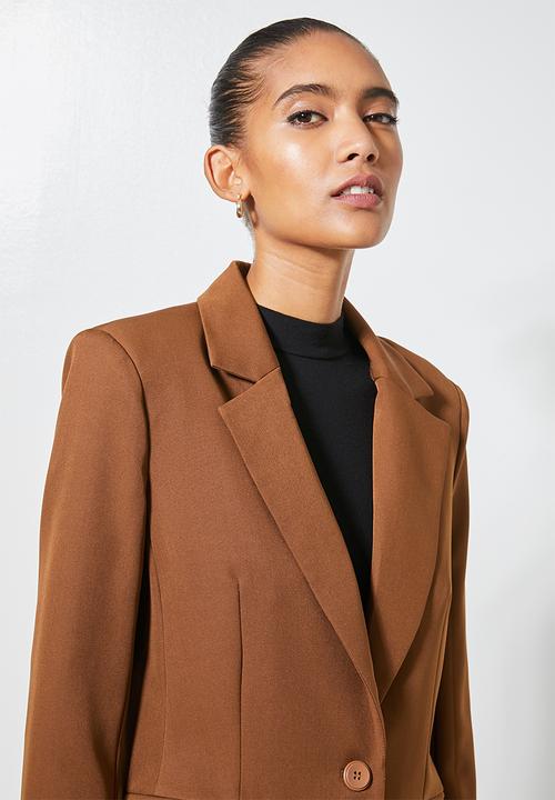 Superbalist - Longer length blazer - tobacco