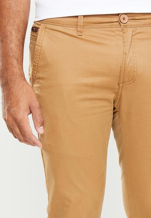 SOVIET - Alfa slim leg fashion chino - beige