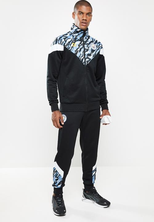 PUMA - Manchester City FC Iconic MCS Men's Track Jacket    - black & blue 