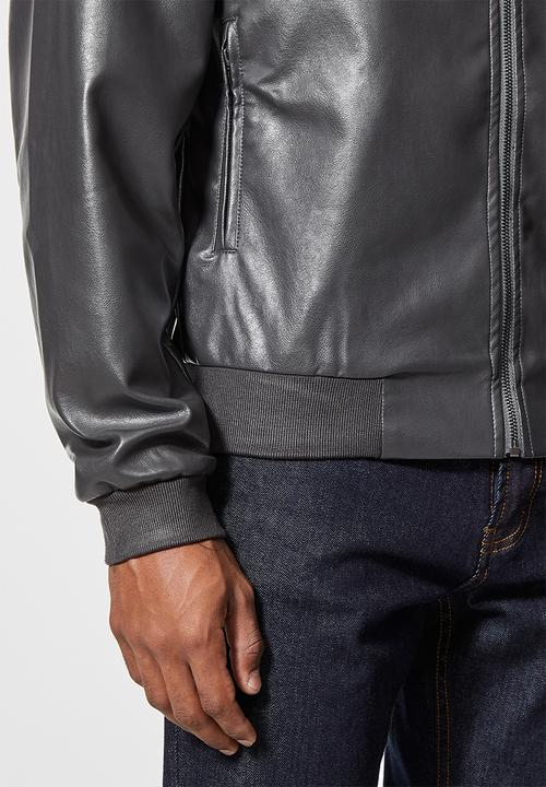 Superbalist - Nevada pu bomber jacket - dark grey