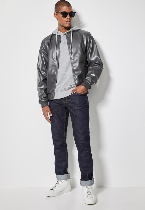 Superbalist - Nevada pu bomber jacket - dark grey